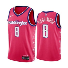 Camiseta Hombre Washington Wizards Rui Hachimura 8 2022-23 City Edition Flor De Cerezo Rosa Swingman